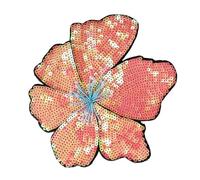 Patchs floraux brodés à paillettes pour une application facile sur divers textiles artisanaux, costumes, vêtements, appliques florales faites à la main