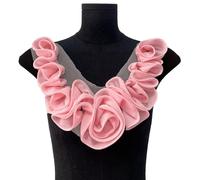 Patchs floraux plissés en polyester recyclable pour une mode durable et une amélioration de la décoration de la maison