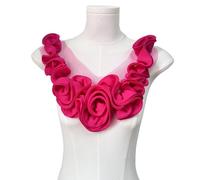 Patchs floraux plissés en polyester recyclable pour une mode durable et une amélioration de la décoration de la maison