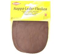 Patchs Genoux et Coudes - KLEIBER - Cuir Nappa - 12.5 cm x 10 cm - Marron