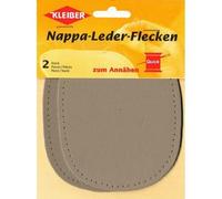 Patchs Genoux et Coudes - Kleiber - Cuir Nappa - Bleu Foncé - 12.5x10 cm - 2 par Pack