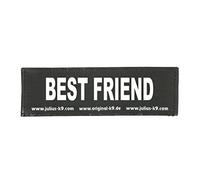 Patchs Interchangeables, 1 paire, BEST FRIEND, Taille: Grand, Noir