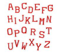 Patchs lettres en tissu - Patchs brodés à coudre 26 pièces | Autocollants thermocollants avec alphabet, patchs avec lettres élégantes pour vestes, chaussures, chemises, jeans, 1,46-2,01 pouces