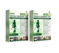 Patchs Moringa x Berbérine 12en1,Patchs à nanomicroaiguilles patch minceur | Patch Nano Minceur,Moringa 12-En-1 Patch,Maigrir Et Raffermissement Cutané,Ingrédients Naturels,Pour Touss Types De Corps