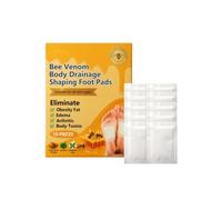Patchs Pieds Venin d'Abeille 10 Pièces, Drainage Lymphatique,Detox, Détox Naturelle, Patch Minceur, Soulage Jambes Lourdes et Articulations