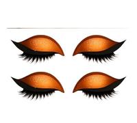 Patchs pour cils fard à paupières, autocollants 2 en 1 réutilisables et colorés pour toutes les formes d'yeux