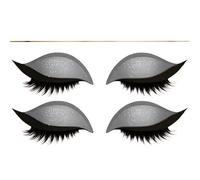 Patchs pour cils fard à paupières, autocollants 2 en 1 réutilisables et colorés pour toutes les formes d'yeux