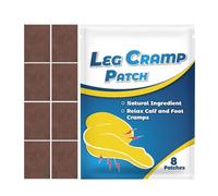 Patchs pour crampes aux jambes, Lot de 8 patchs naturels pour crampes musculaires, Patch respirant de traitement des douleurs musculaires pour les jambes, le cou, les épaules, soulage les, l'i