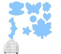 Patchs pour doudoune - Autocollants en tissu - Patchs de réparation de veste - Colle thermofusible pour vêtements - Autocollant prédécoupé - Kit de réparation durable pour réparation de L