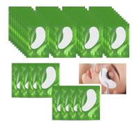 Patchs Pour Extensions de Cils Gel Patch,Non Pelucheux Gel Yeux Patchs,Under Eye Pads for Eyelash Extensions Cils Pad Eye Masque Beauté Outil (Vert-50Pairs)