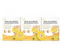 Patchs pour le raffermissement des seins à la gelée royale Moondar : patchs naturels nourrissants et hydratants pour les seins, pour améliorer le relâchement cutané,3Box