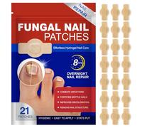 Patchs pour les Mycoses des Ongles (21 pièces), Traitement et Réparation des Mycoses des Ongles des Pieds, Multi-usages pour les Ongles épais, Fissurés et Décolorés, Soin et Réparation des Ongles Abîm