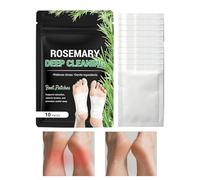 Patchs Pour Les Pieds | 10 Pièces De Patchs Adhésifs Aux Extraits De Naturels, Pour La Santé Des Pieds,Pour Femmes Hommes Seniors Voyage Sommeil Tension Fatigue