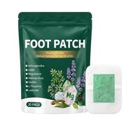 Patchs pour les pieds à la lavande, vinaigre de bambou 20 pièce aide sommei | Facile à appliquer sur la semelle de ; L'arôme de lavande aide à calmer l' ; 20 patchs maintiennent une
