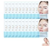 Patchs pour les yeux au collagène pour les yeux gonflés et les cernes, avec bio-collagène, complexe peptidique et vitamine C, hydratation en profondeur, raffermissement et éclat (20pcs)