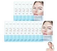 Patchs pour les yeux au collagène pour les yeux gonflés et les cernes, avec bio-collagène, complexe peptidique et vitamine C, hydratation en profondeur, raffermissement et éclat (15pcs)