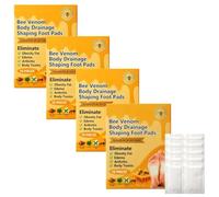Patchs pour pieds drainage corporel venin d'abeille Patch Detox Pieds Perte de Poids, Patch Pied Detox, Amélioration de la Qualité du Sommeil, Soulager le Stress, Favorise la Circulation Sanguine