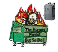 Patchs pour sac à dos, patch brodé Loop Morale, taille moyenne pour sacs et vêtements, coutures robustes, fixation facile, utilisation pour gilets, chapeaux de camionneur, pantalons, sacs