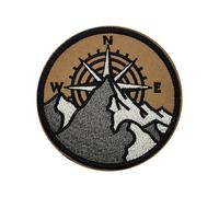 Patchs Pour Vêtements De Randonnée - Badges Brodés Compass Mountain Pour Éq