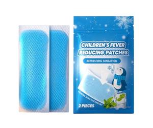 Patchs Rafraîchissants pour contre la Fièvre - Compresses pour Inconfort Lié à la Chaleur,Patchs Apaisants en Gel pour Fortes Températures - ados garçons filles camping voyage