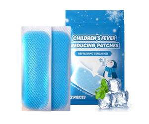 Patchs Rafraîchissants pour contre la Fièvre,Feuilles apaisantes portables - Patchs Apaisants en Gel pour Fortes Températures,ados garçons filles camping voyage