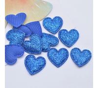 Patchs Rembourrés En Forme De C?ur Bling,22x20mm,100 Pièces,Pour Bricolage,Vêtements De Sauna,Pinces À Cheveux,Décor,Vêtements,Chapeau,Artisanat,Fournitures De Couture - Type Blue