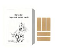 Patchs réparateurs à l'huile de cheval pour peaux sèches et crevassées, crème pour les talons et les pieds secs et crevassés, baume réparateur à l'huile de cheval pour les genoux (Hands and Feet)