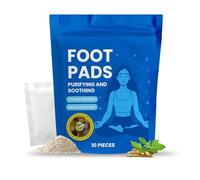 Patchs réparateurs pour les pieds Zen - Lot de 10, aux extraits de plantes, favorisent la relaxation, la détoxification et l'embellissement de la peau, pour des pieds confortables toute la nuit.