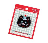 Patchs réutilisables motif animal de compagnie brodé autocollant résistant aux déchirures pour agendas fournitures de bureau autocollant pour décoration de carnet de notes