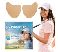 Patchs solaires sous les yeux - 14 x 14 x 2 cm | Autocollants de | protection UV imperméables et résistants à la transpiration | Ajustement confortable pour les activités de plein air, le golf