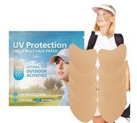 Patchs solaires visage - 5 Paires Stickers Visage Portables Rafraîchissants et Hydratants | Bouclier facial anti-UV - pour Femmes Sports de Plein Air : Randonnée, Camping, Cyclisme, Escalade et Course