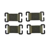 Patchs Tactiques de Fixation Molle, Bandes Molle for Fixer des Patchs d'identification Tactiques, Affichage de Bandes Molle Tactiques for Badges, 4 pièces (Vert 4 pièces)(Green 4pc)