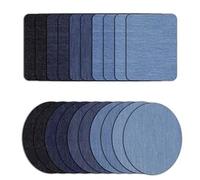 Patchs tendance à repasser pour pantalons en coton bleu pour jeans, vestes et sacs faciles à appliquer