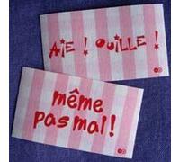 Patchs Thermocollants Aie ! Ouille ! Rose 2 Pièces