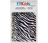 Patchs thermocollants rectangulaires en tissu - Appliques découpées pour vêtements, 8,7 x 10 cm (Animal Print, 24 Patchs)