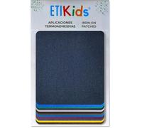 Patchs thermocollants rectangulaires en tissu - Appliques découpées pour vêtements, 8,7 x 10 cm (Multicolore, 12 Patchs)