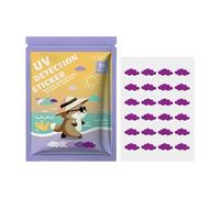 Patchs UV Pour Crème Solaire, Autocollants UV Pour Crème Solaire, Autocollant UV à détection SPF 24 points, Autocollants UV à points de protection solaire, Patch solaire à 5 styles, autocollants de