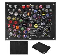 Patchs Velcro mural, 60 x 45 cm, support tactique militaire, surface Velcro, tapis tactique, tableau d'affichage, tableau d'affichage, tableau d'affichage avec œillets pour autocollants, tampons,