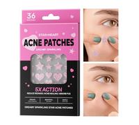 Patchs Visage pour Imperfections Cutanées,Pailletés en Forme d'Étoiles Protecteurs Fins | Disques de Couverture Invisibles,Soin Visage Pour Adultes Adolescents Femmes Usage Quotidien École