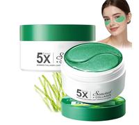 Patchs Yeux,80 Pièces Patch anti cernes Hydrogel aux Algues Marines avec Collagène,Masque Contour des Yeux,Korean Skincare,Réduction des Cernes,Anti-Rides,Hydratation & Apaisement des Yeux (2pc)