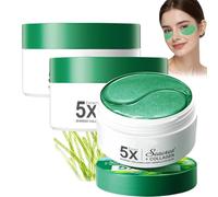 Patchs Yeux,80 Pièces Patch anti cernes Hydrogel aux Algues Marines avec Collagène,Masque Contour des Yeux,Korean Skincare,Réduction des Cernes,Anti-Rides,Hydratation & Apaisement des Yeux (3pc)