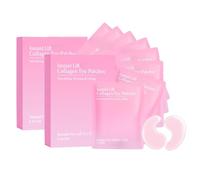 Patchs Yeux au Collagène,Masque Hydratant Pour les Yeux,Patch Anti Cernes et Soulage Poches,Nourrit et Lisse le Contour des Yeux Anti Wrinkle & Smile Line Patches for Face, Under Eye Mask Fine