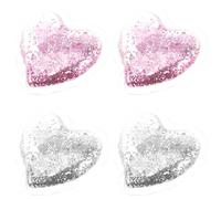 Patchs Yeux en Gel Cœur Réutilisables, Lot de 4