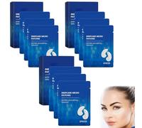 Patchs yeux scintillants, patchs yeux à l'acide hyaluronique pour le contour des yeux, masque yeux hydratant 6 pièces pour les cernes, les poches et les rides, masque yeux hydrogel