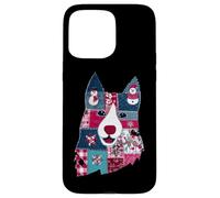 Patchwork Chien Noël Bonhomme de Neige Coque pour iPhone 15 Pro Max
