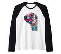 Patchwork de Noël Dinosaure édition Hiver Manche Raglan