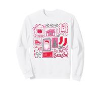 Patchwork de Noël rétro Vacances Ho Ho Ho Tis la Saison Sweatshirt