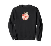 Patchwork Fraise Mignon Pomme Professeur Rose esthétique Sweatshirt