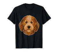 Patchwork Goldendoodle Rustique Automne Chien Quilt Art Graphic T-Shirt