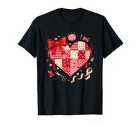 Patchwork Heart Quilting Vintage Country Charm T-Shirt